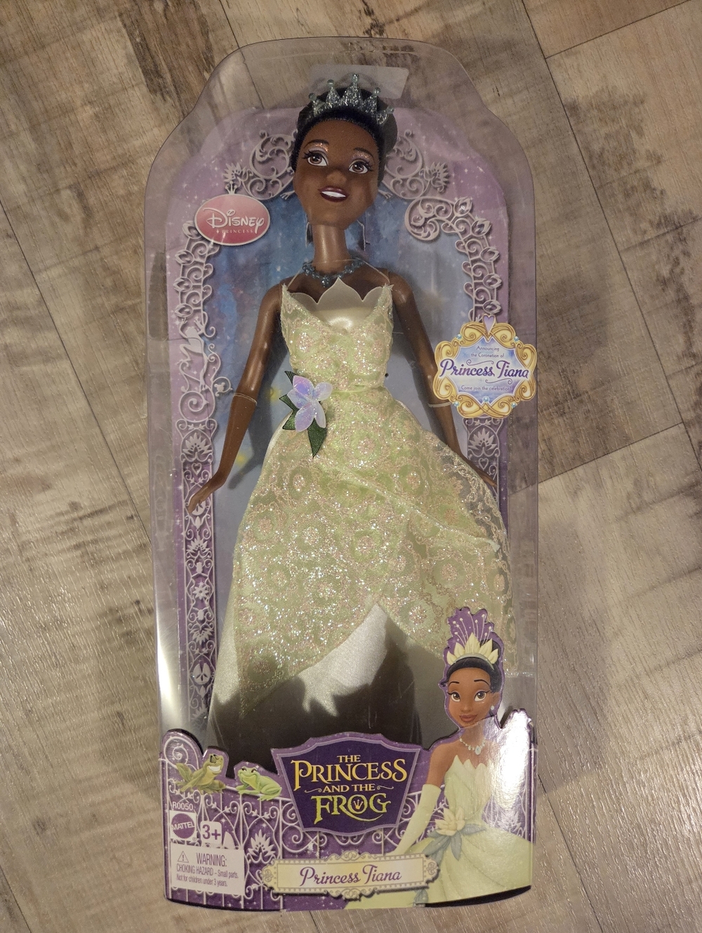 Disney Princess Tiana Doll in Glittering Light Green Gown with Silver Tiara